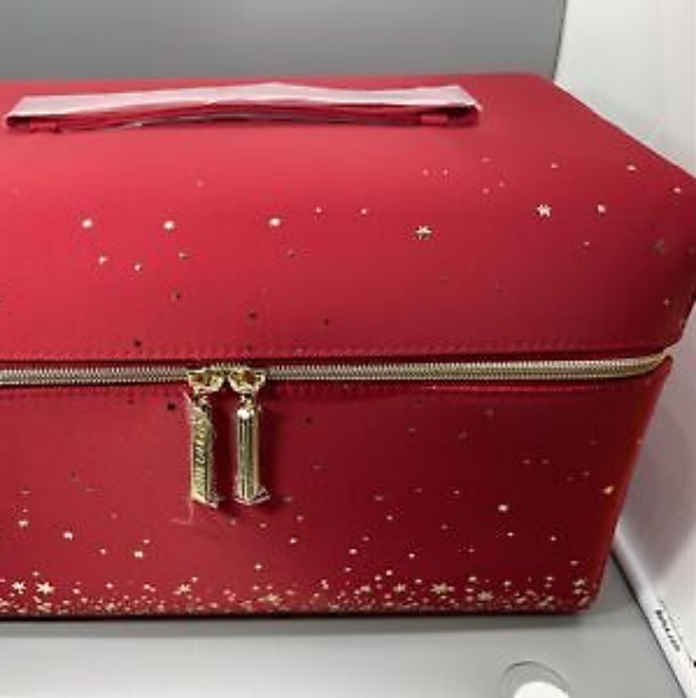 ESTEE LAUDER Limited Edition Red and Gold Train Case